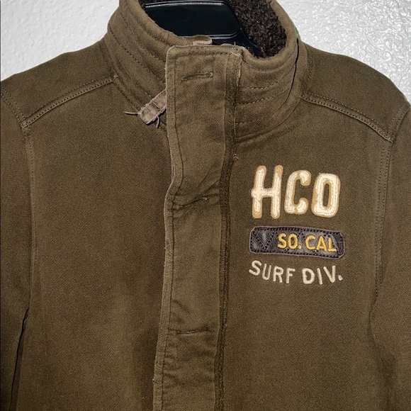 HCO Cabrillo Faux Fur Hoodie Jacket Mens Heavy Fall Winter Coat Y2K Medium - Picture 2 of 11